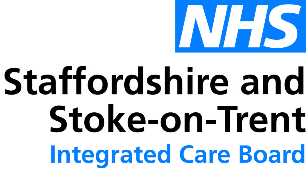 NHS Staffordshire and Stoke-on-Trent Integrated Care Board logo.
